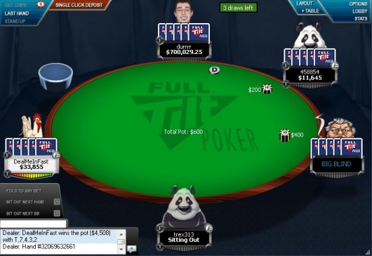 Dwan playing 0/400 no-limit 2-7