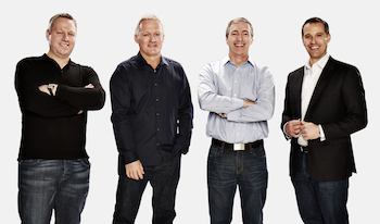 Ultimate Poker Executives Joe Versaci, Tobin Prior, Chris Derossi and Tom Breitling.